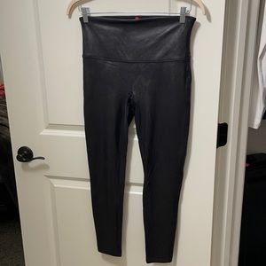 Spanx Faux Leather Leggings Petite XL